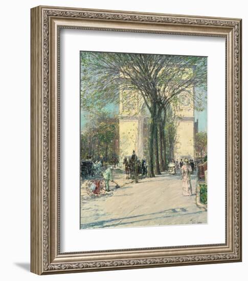 Washington Arch, Spring, 1890-Childe Hassam-Framed Art Print