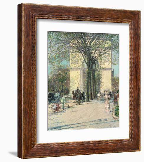 Washington Arch, Spring, 1890-Childe Hassam-Framed Art Print