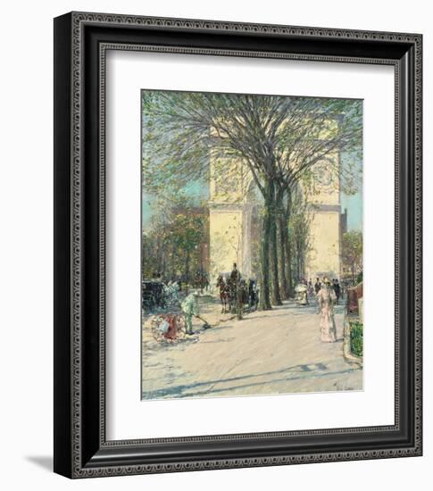 Washington Arch, Spring, 1890-Childe Hassam-Framed Art Print