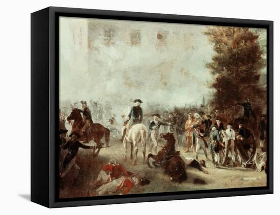 Washington at Battle of Germantown-Alonzo Chappel-Framed Premier Image Canvas