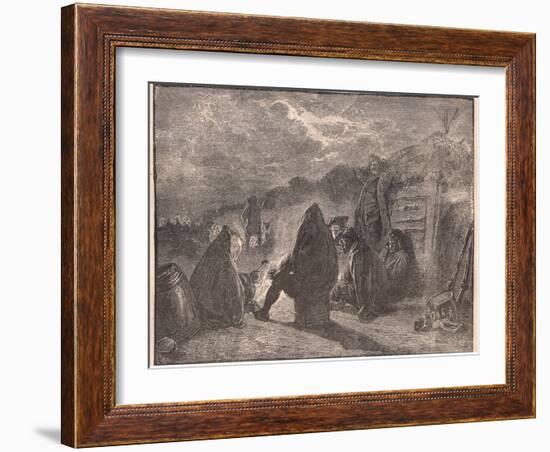 Washington at the Valley Forge by the Camp Fire-Paul Hardy-Framed Giclee Print