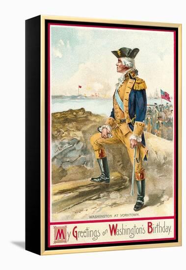 Washington at Yorktown-null-Framed Stretched Canvas