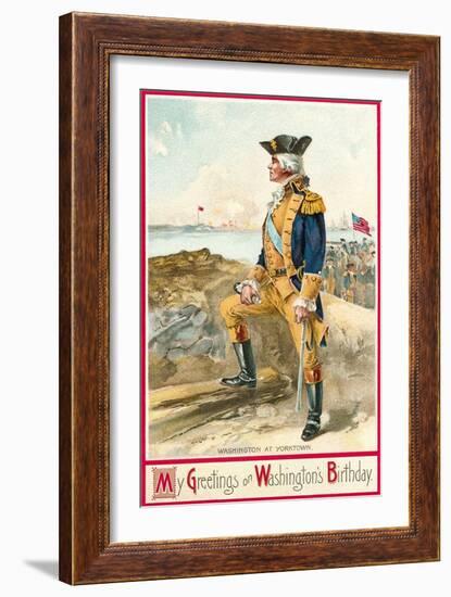 Washington at Yorktown-null-Framed Art Print