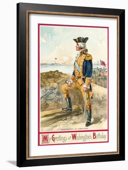 Washington at Yorktown-null-Framed Art Print