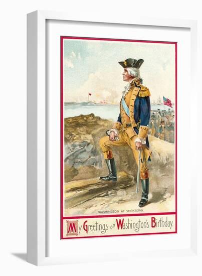 Washington at Yorktown-null-Framed Art Print