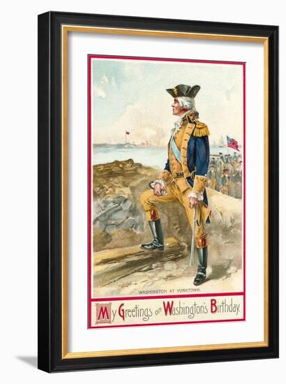 Washington at Yorktown-null-Framed Art Print