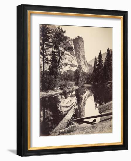 Washington Column, Yosemite National Park, Usa, 1872-Carleton Emmons Watkins-Framed Photographic Print
