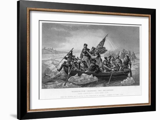 Washington Crossing the Delaware, 1776-Emanuel Gottlieb Leutze-Framed Giclee Print