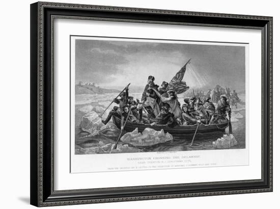 Washington Crossing the Delaware, 1776-Emanuel Gottlieb Leutze-Framed Giclee Print