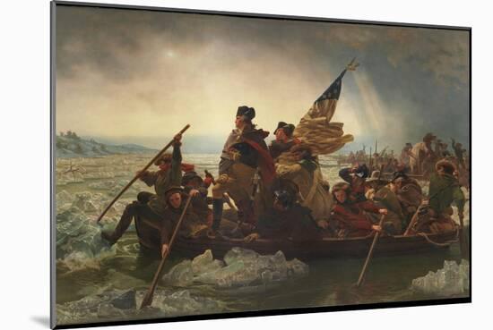 Washington Crossing the Delaware, 1851-Emanuel Leutze-Mounted Giclee Print