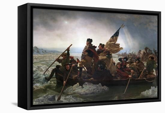 Washington Crossing the Delaware by Emanuel Leutze-Emanuel Leutze-Framed Premier Image Canvas