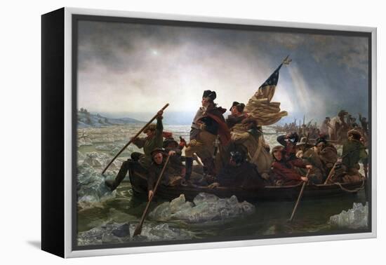 Washington Crossing the Delaware by Emanuel Leutze-Emanuel Leutze-Framed Premier Image Canvas