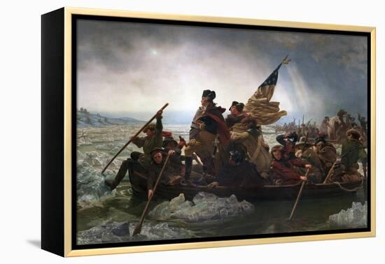 Washington Crossing the Delaware by Emanuel Leutze-Emanuel Leutze-Framed Premier Image Canvas