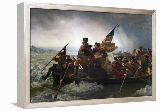 Washington Crossing the Delaware by Emanuel Leutze-Emanuel Leutze-Framed Premier Image Canvas