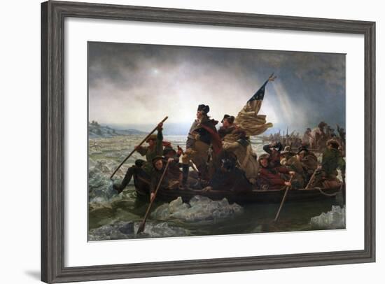 Washington Crossing the Delaware by Emanuel Leutze-Emanuel Leutze-Framed Giclee Print