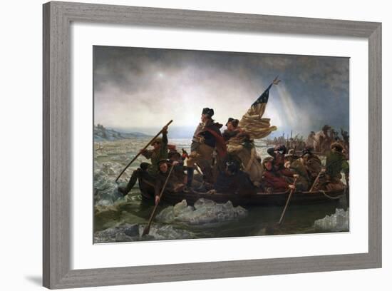 Washington Crossing the Delaware by Emanuel Leutze-Emanuel Leutze-Framed Giclee Print