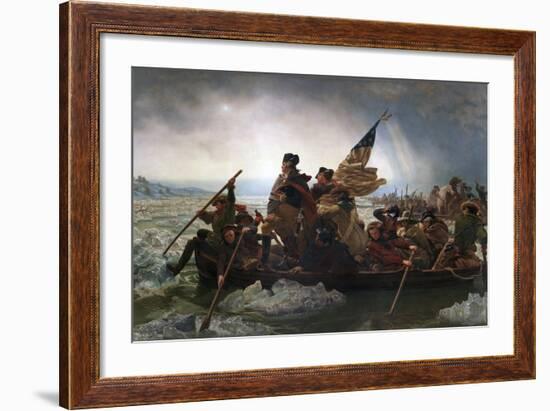 Washington Crossing the Delaware by Emanuel Leutze-Emanuel Leutze-Framed Giclee Print