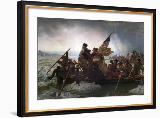 Washington Crossing the Delaware by Emanuel Leutze-Emanuel Leutze-Framed Giclee Print