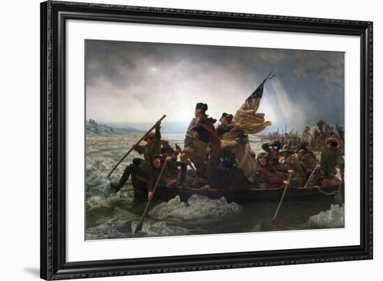 Washington Crossing the Delaware by Emanuel Leutze-Emanuel Leutze-Framed Giclee Print