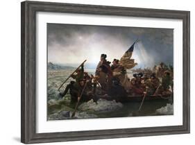 Washington Crossing the Delaware by Emanuel Leutze-Emanuel Leutze-Framed Giclee Print