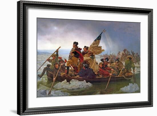 Washington Crossing the Delaware River, 25th December 1776, 1851 (Copy of an Original Painted in…-Emanuel Leutze-Framed Giclee Print