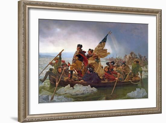 Washington Crossing the Delaware River, 25th December 1776, 1851 (Copy of an Original Painted in…-Emanuel Leutze-Framed Giclee Print