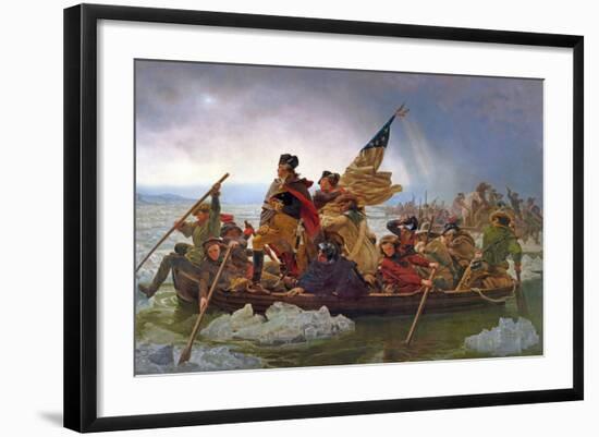 Washington Crossing the Delaware River, 25th December 1776, 1851 (Copy of an Original Painted in…-Emanuel Leutze-Framed Giclee Print