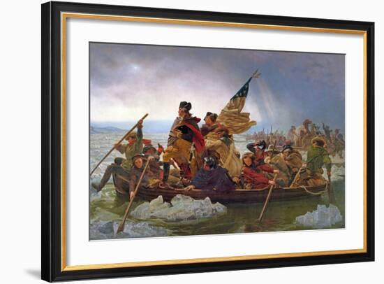 Washington Crossing the Delaware River, 25th December 1776, 1851 (Copy of an Original Painted in…-Emanuel Leutze-Framed Giclee Print