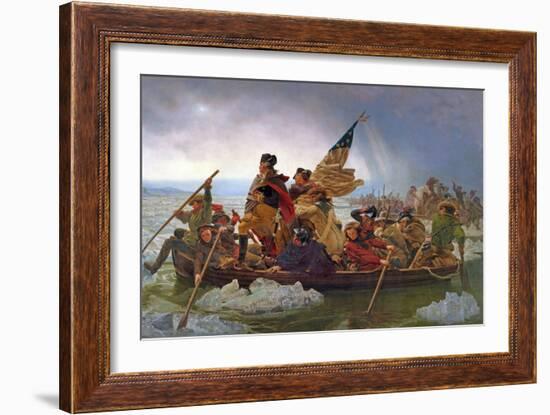 Washington Crossing the Delaware River, 25th December 1776, 1851 (Copy of an Original Painted in…-Emanuel Leutze-Framed Giclee Print