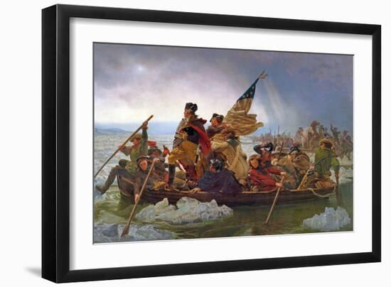 Washington Crossing the Delaware River, 25th December 1776, 1851 (Copy of an Original Painted in…-Emanuel Leutze-Framed Giclee Print