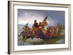Washington Crossing the Delaware River, 25th December 1776, 1851 (Copy of an Original Painted in…-Emanuel Leutze-Framed Giclee Print