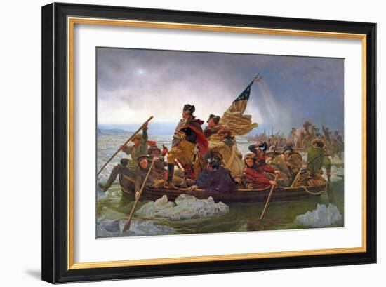 Washington Crossing the Delaware River, 25th December 1776, 1851 (Copy of an Original Painted in…-Emanuel Leutze-Framed Giclee Print