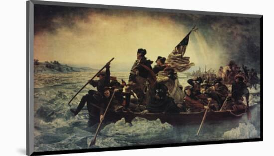 Washington Crossing the Delaware-Emanuel Gottlieb Leutze-Mounted Art Print