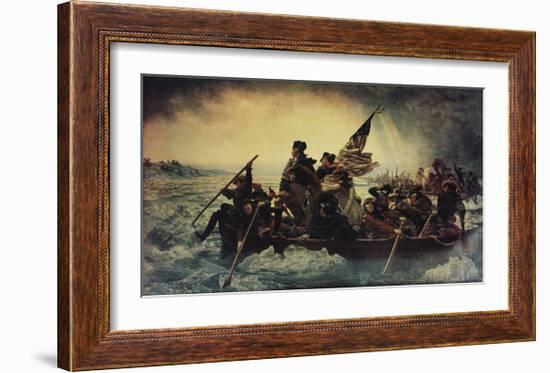 Washington Crossing the Delaware-Emanuel Gottlieb Leutze-Framed Giclee Print