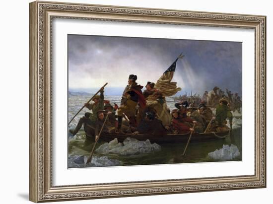 Washington Crossing the Delaware-Emanuel Leutze-Framed Art Print