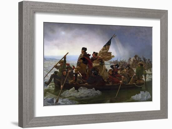 Washington Crossing the Delaware-Emanuel Leutze-Framed Art Print