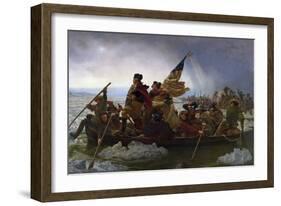 Washington Crossing the Delaware-Emanuel Leutze-Framed Art Print