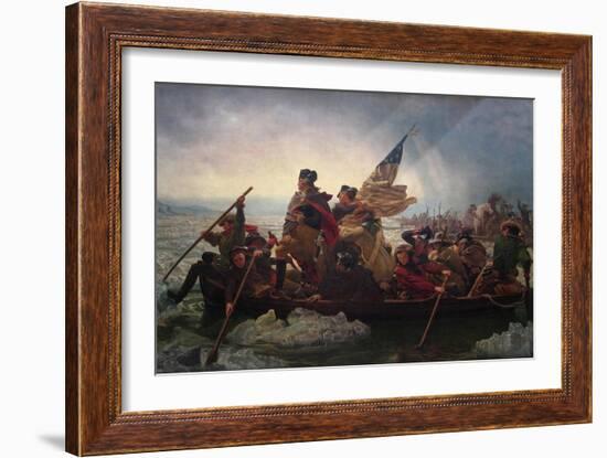Washington Crossing the Delaware-Emanuel Leutze-Framed Premium Giclee Print
