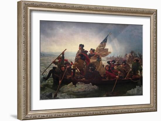 Washington Crossing the Delaware-Emanuel Leutze-Framed Art Print