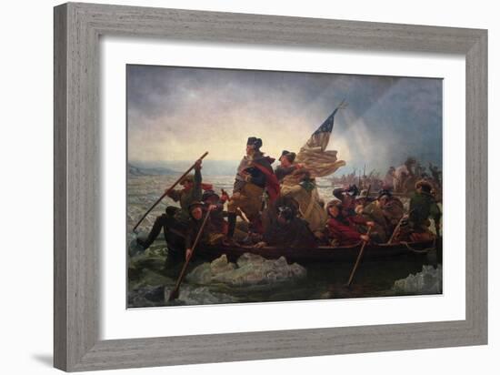 Washington Crossing the Delaware-Emanuel Leutze-Framed Art Print