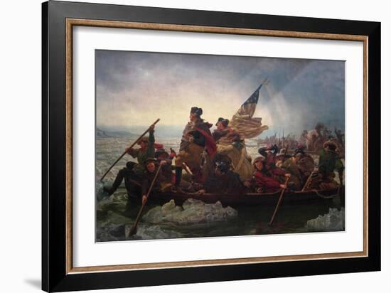 Washington Crossing the Delaware-Emanuel Leutze-Framed Art Print