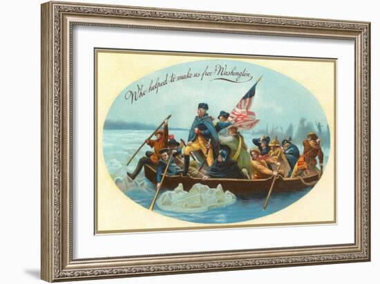 Washington Crossing the Delaware-null-Framed Art Print