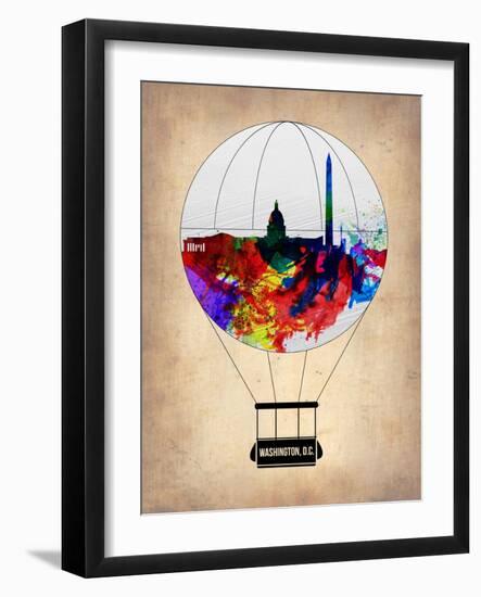 Washington, D.C. Air Balloon-NaxArt-Framed Art Print