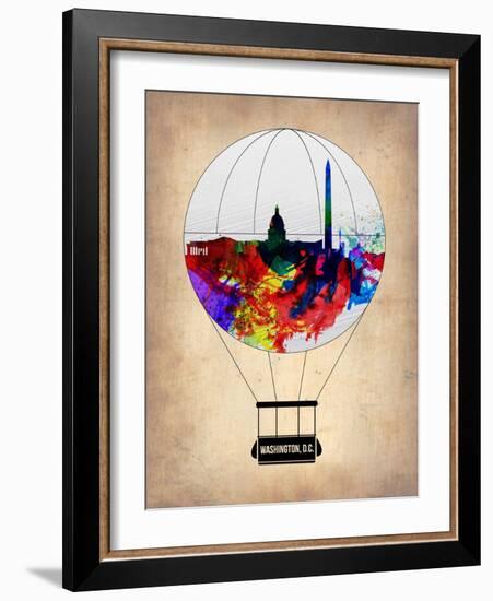 Washington, D.C. Air Balloon-NaxArt-Framed Art Print