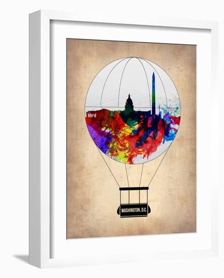 Washington, D.C. Air Balloon-NaxArt-Framed Art Print