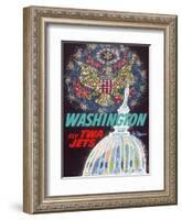 Washington, D.C. - Fly TWA Jets (Trans World Airlines)-David Klein-Framed Art Print