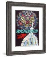 Washington, D.C. - Fly TWA Jets (Trans World Airlines)-David Klein-Framed Art Print