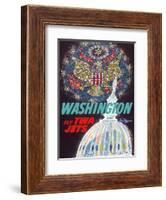 Washington, D.C. - Fly TWA Jets (Trans World Airlines)-David Klein-Framed Art Print