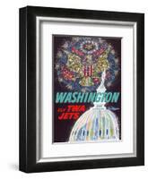 Washington, D.C. - Fly TWA Jets (Trans World Airlines)-David Klein-Framed Art Print