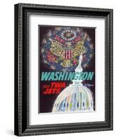 Washington, D.C. - Fly TWA Jets (Trans World Airlines)-David Klein-Framed Art Print